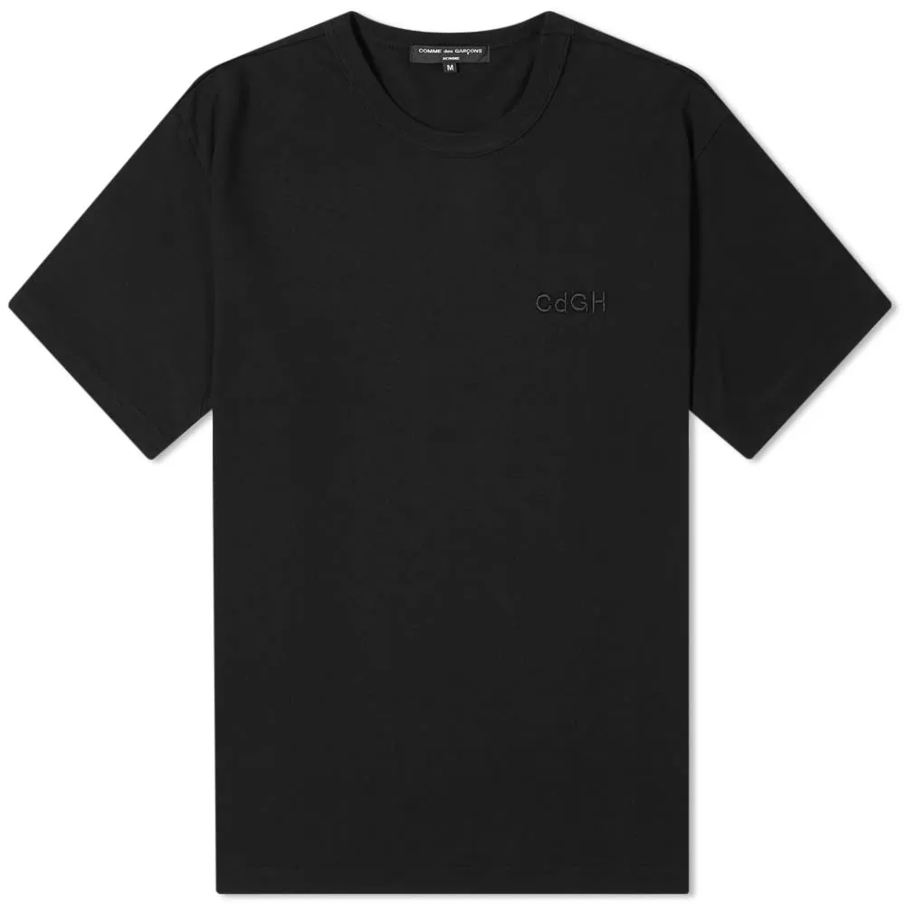 Comme des Garcons Homme CDGH Logo Tonal T-ShirtBlack