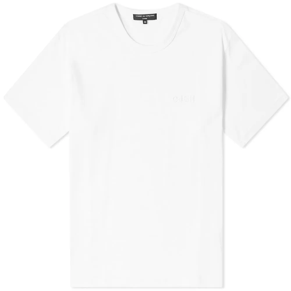 Comme des Garcons Homme CDGH Logo Tonal T-ShirtWhite