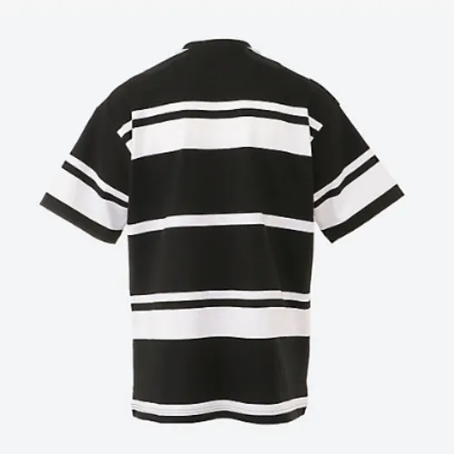 COMME des GARCONS  |Stripes Unisex Street Style Cotton Short Sleeves Logo