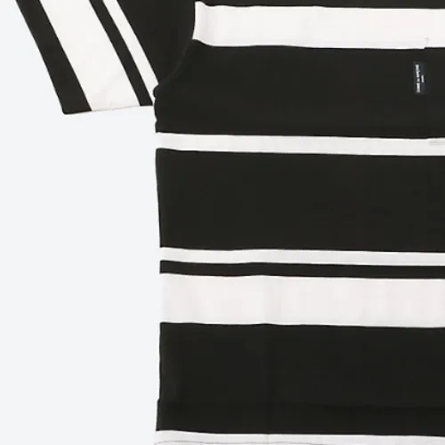 COMME des GARCONS  |Stripes Unisex Street Style Cotton Short Sleeves Logo