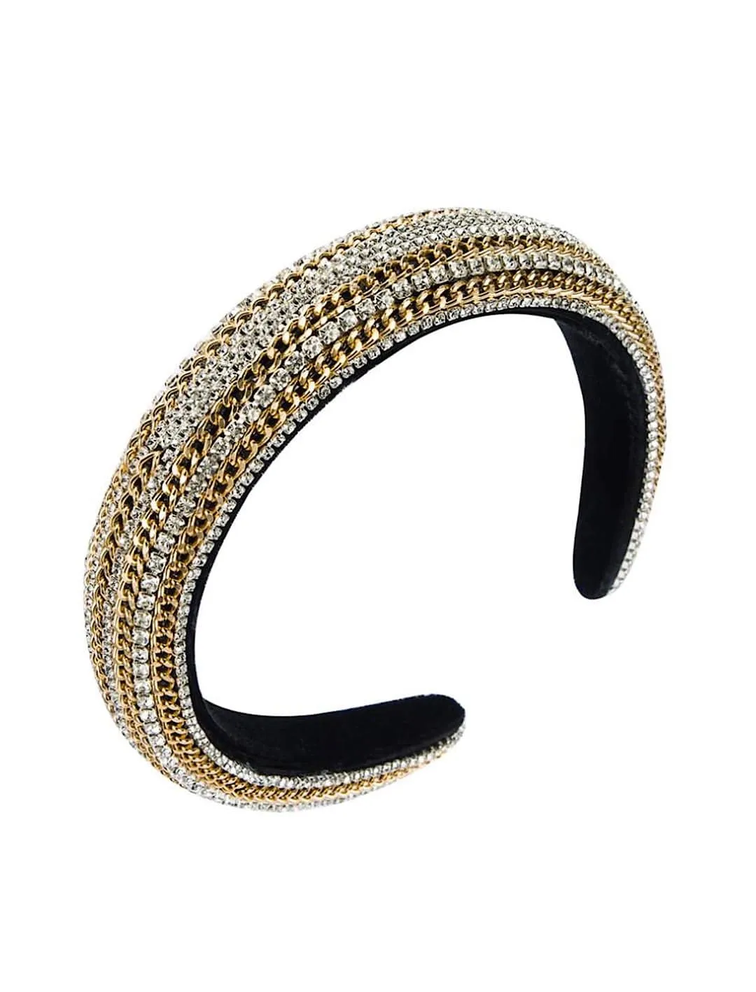 Crystal Metal Chain Headbands - Buy Shimmering Metal Chain Headbands Online