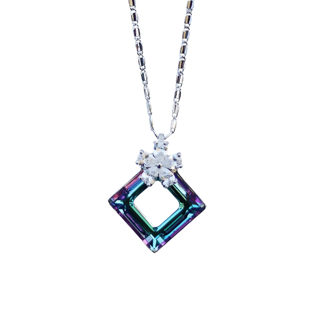 Cubic Unique Swarovski Crystal Necklace