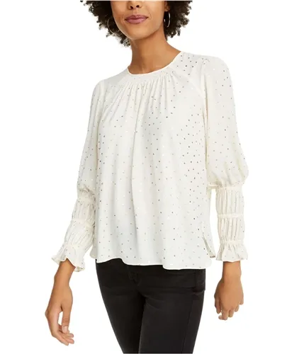 Current Air Womens Dot Pullover Blouse