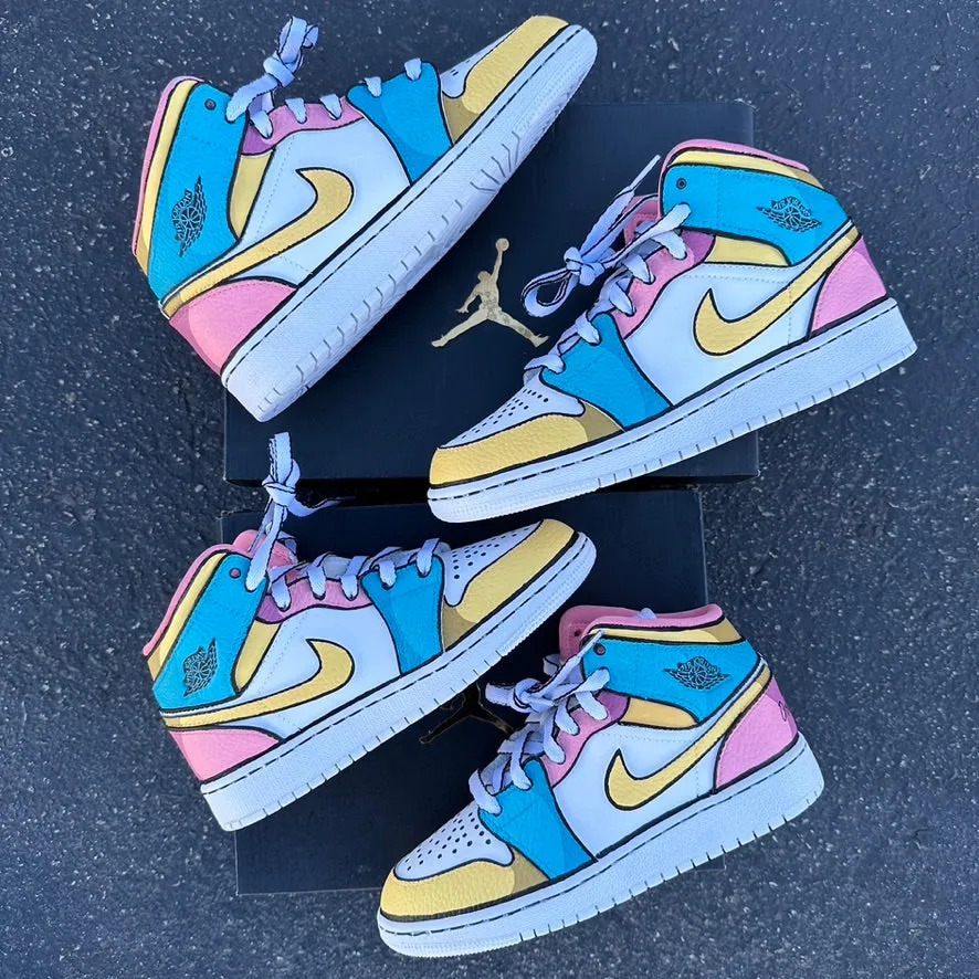 Custom Jordan 1 Mid Cartoon Kaitlyn Kelly Custom Order Invoice 2 of 2