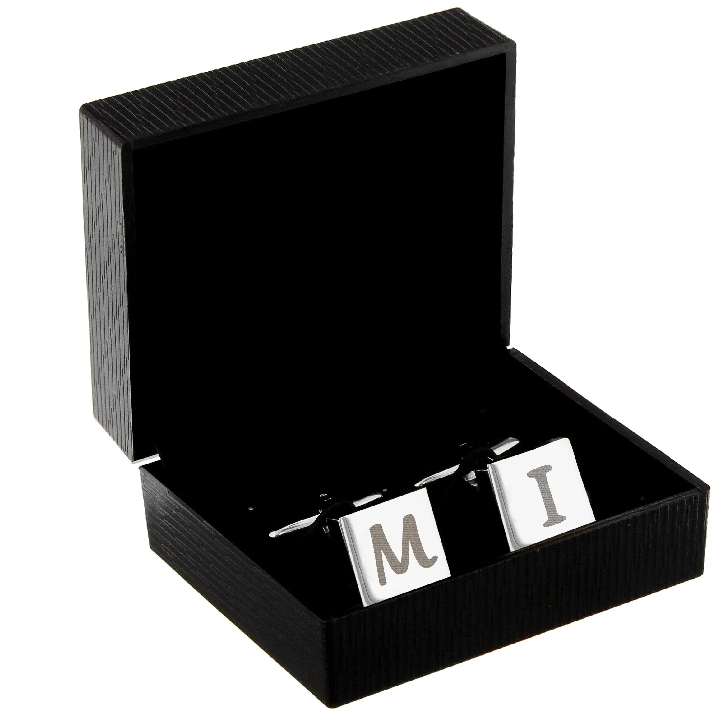 Custom Square Initial Cufflinks