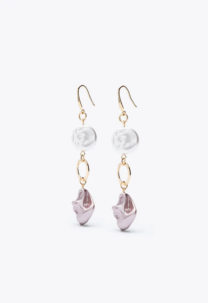 Dangle Earrings - Irregular Charm Stone