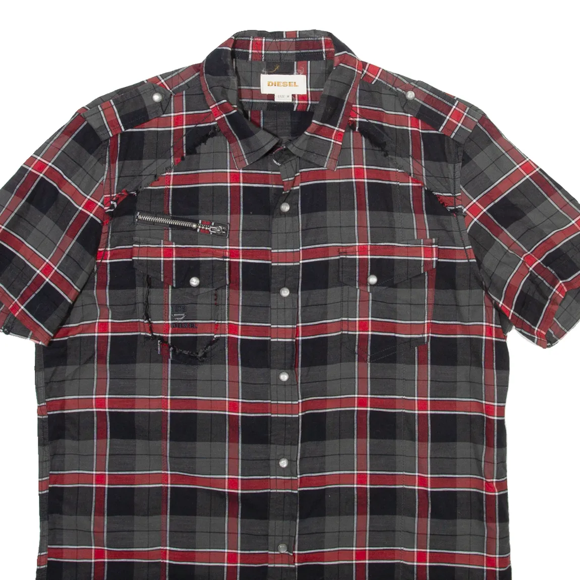 DIESEL Mens Shirt Grey Check M