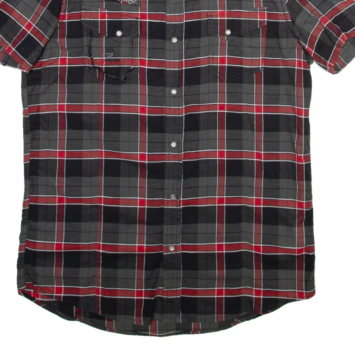 DIESEL Mens Shirt Grey Check M