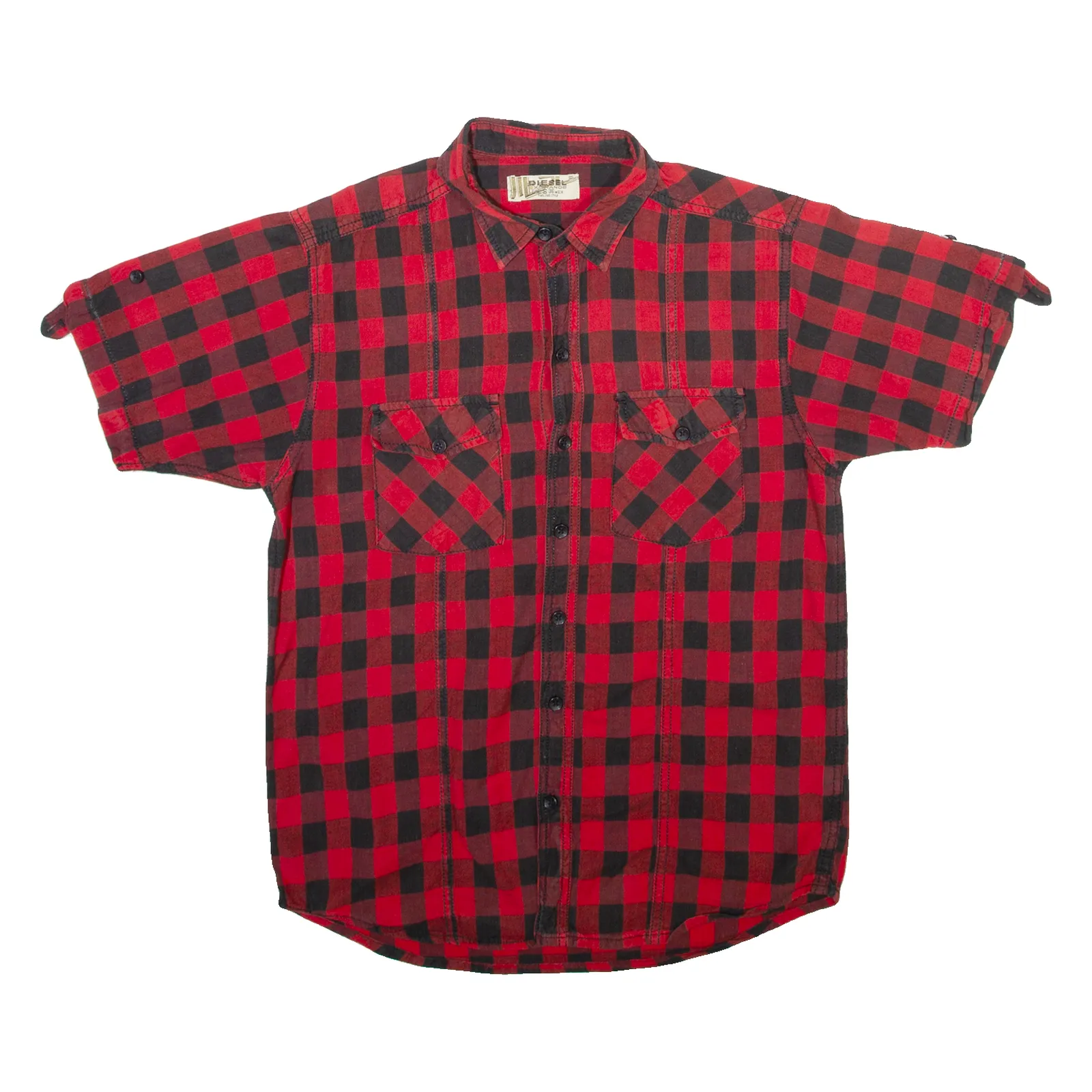 DIESEL Mens Shirt Red Check S