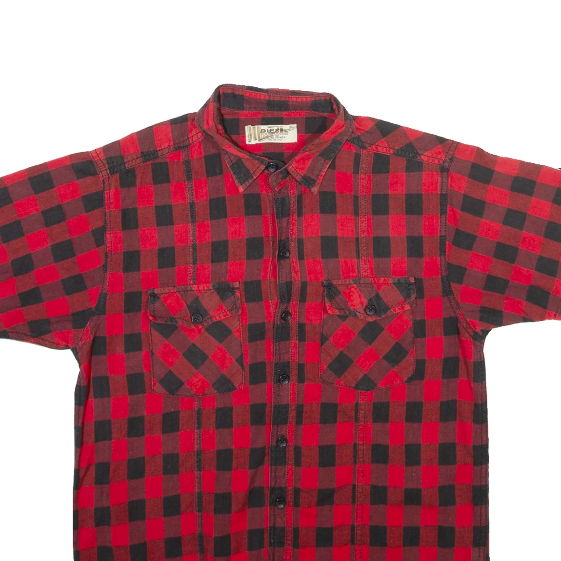 DIESEL Mens Shirt Red Check S