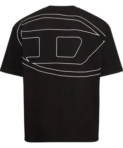 Diesel Oval-d Embroidery Loose Cotton T-shirt