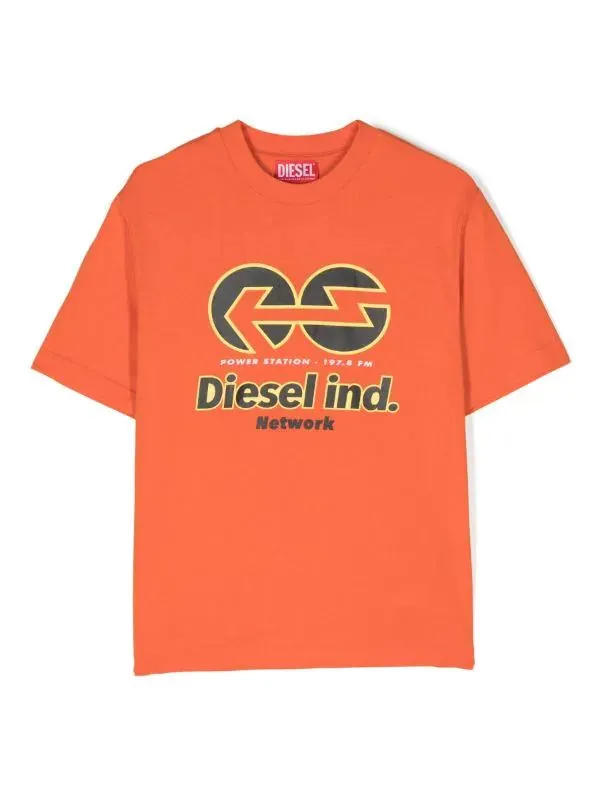 Diesel T-Shirt Diesel Inc Orange