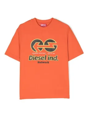 Diesel T-Shirt Diesel Inc Orange