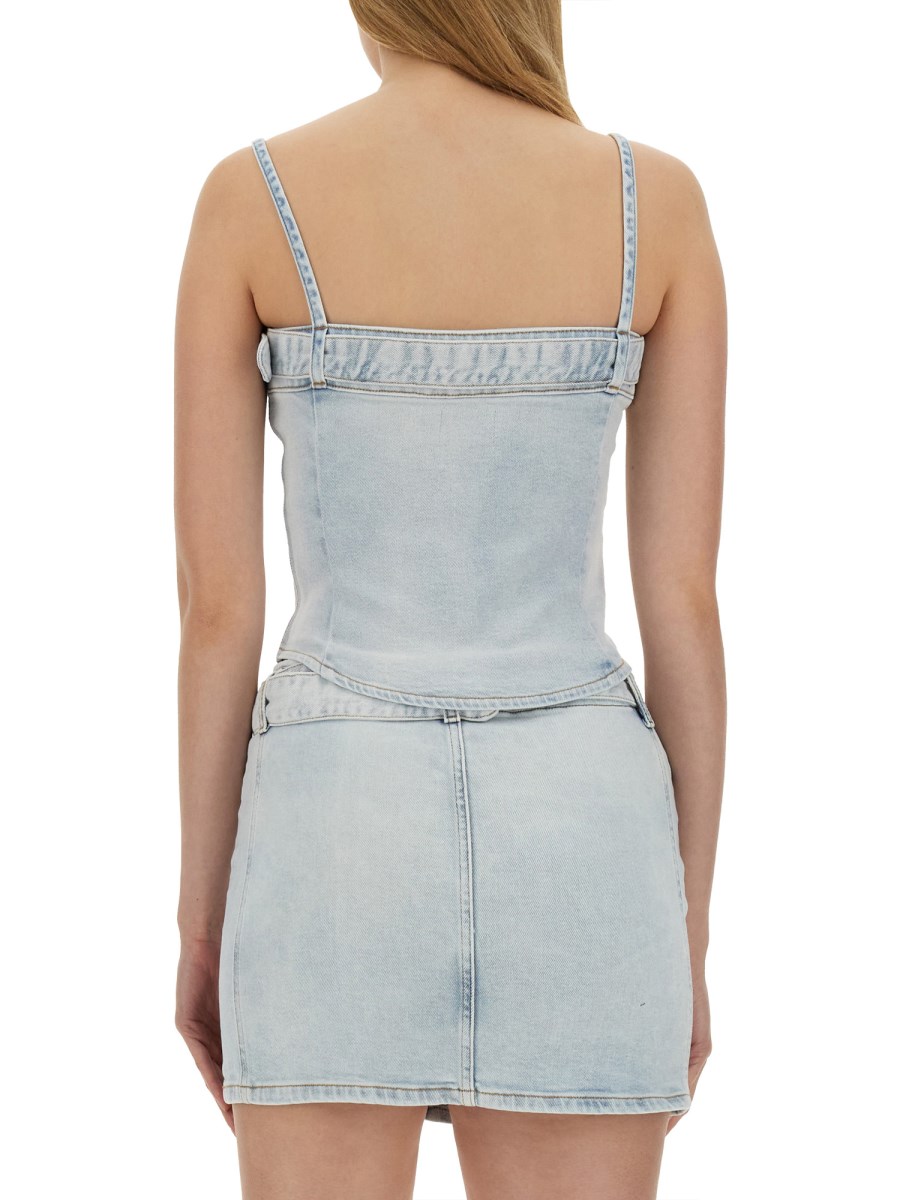 DIESEL      TOP DE-LUCY-S IN DENIM DI COTONE 