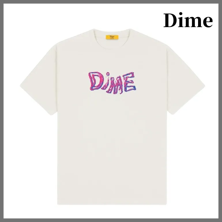 Dime  |Crew Neck Unisex Street Style Cotton Short Sleeves Logo