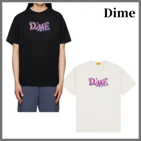 Dime  |Crew Neck Unisex Street Style Cotton Short Sleeves Logo