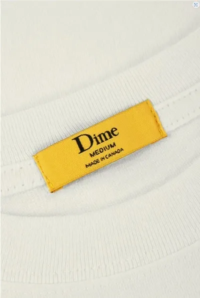 Dime  |Crew Neck Unisex Street Style Cotton Short Sleeves Logo