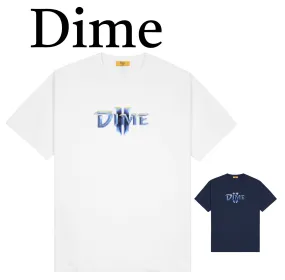 Dime  |Street Style U-Neck Plain Short Sleeves Logo Skater Style