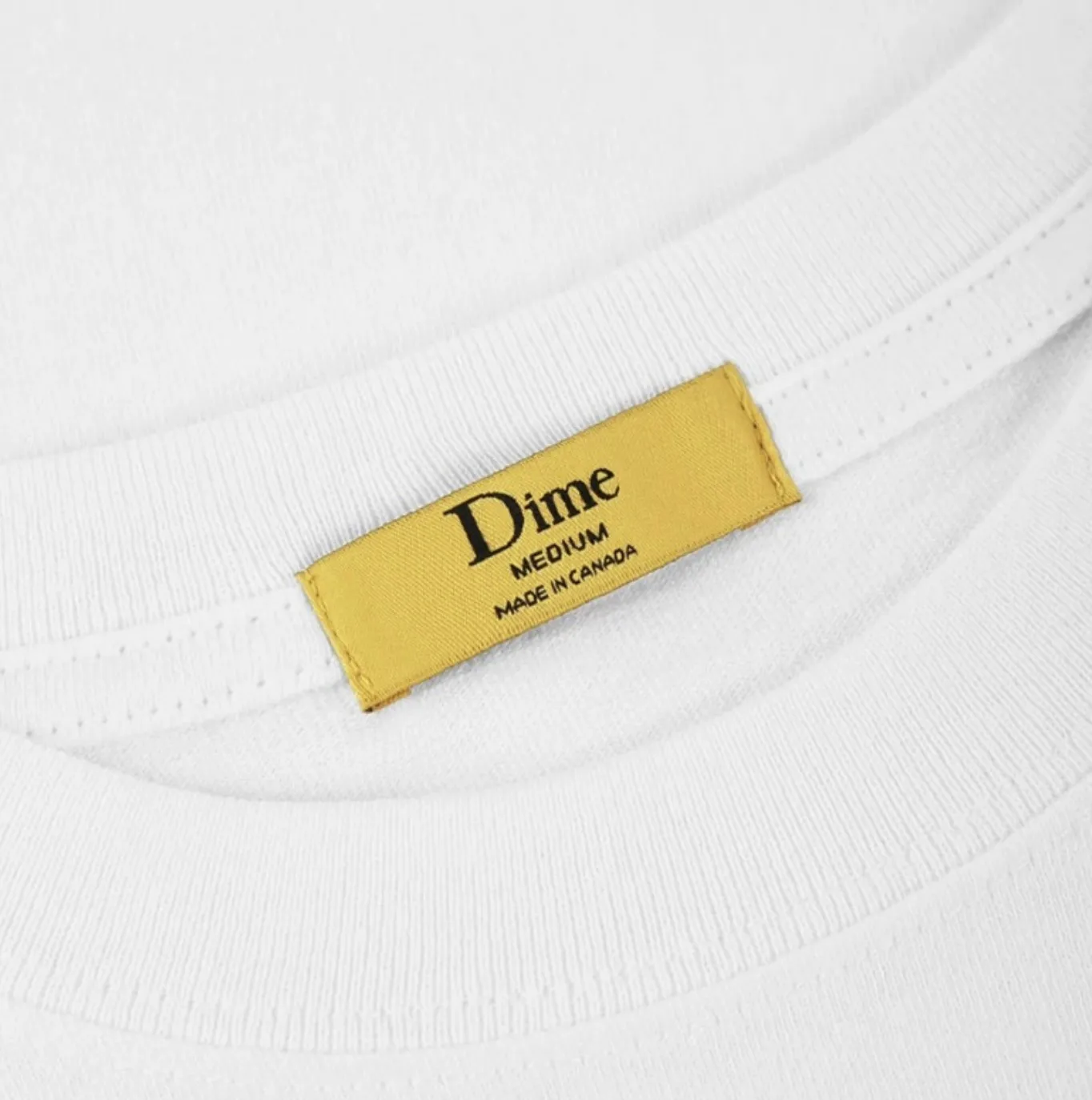 Dime  |Street Style U-Neck Plain Short Sleeves Logo Skater Style