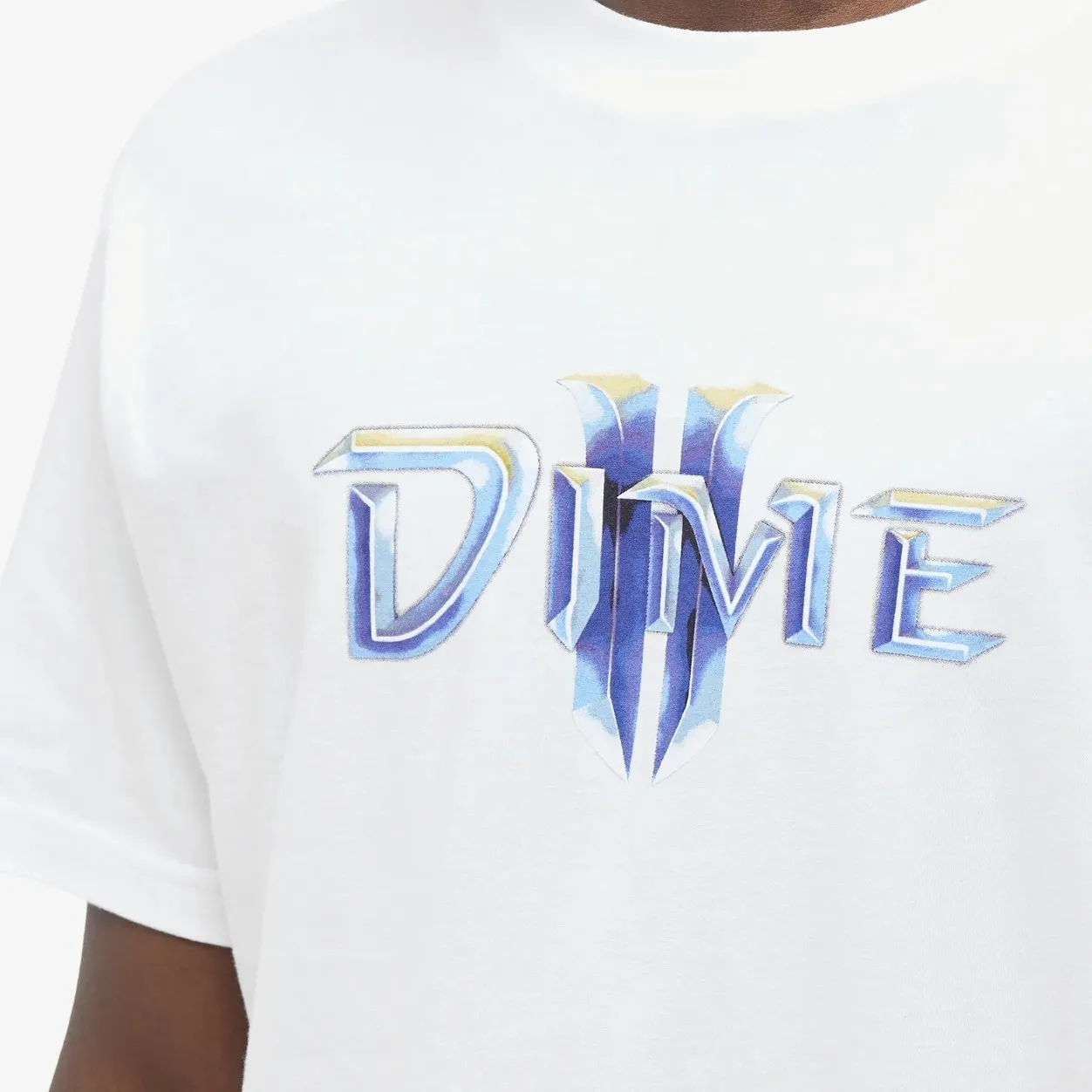 Dime  |Street Style U-Neck Plain Short Sleeves Logo Skater Style