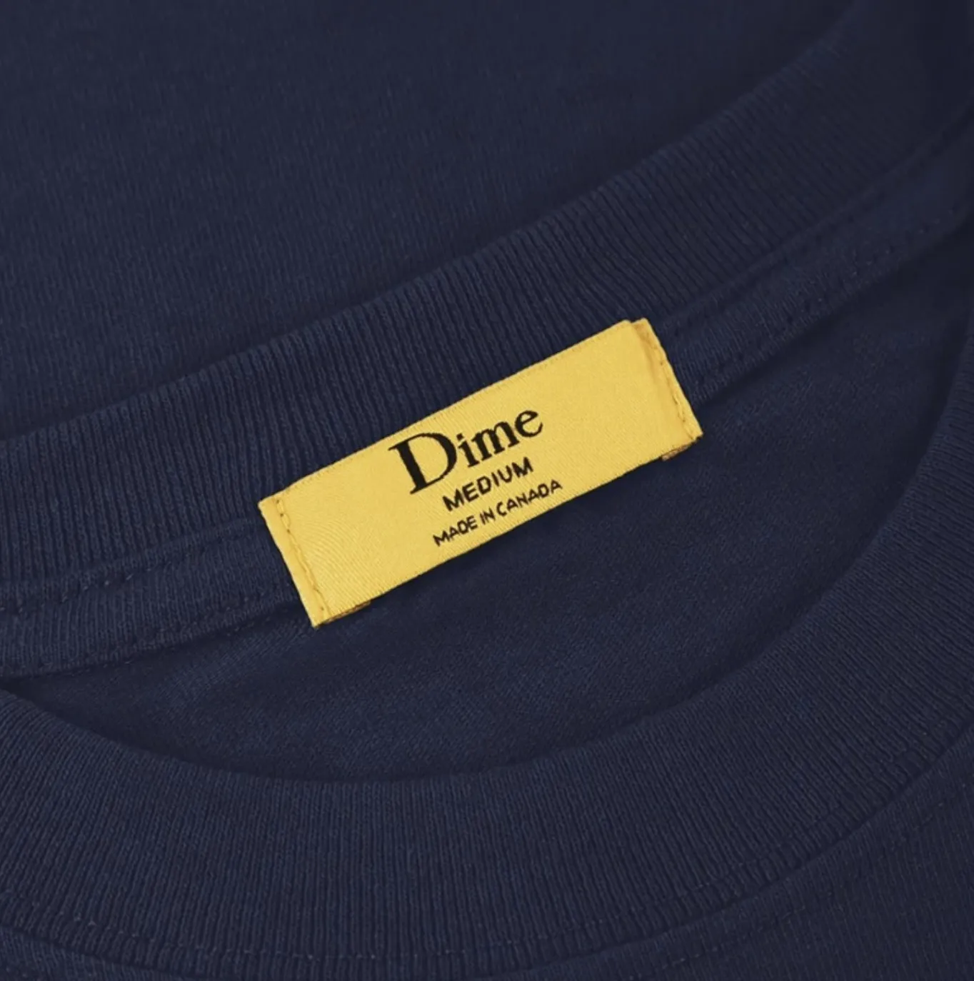 Dime  |Street Style U-Neck Plain Short Sleeves Logo Skater Style