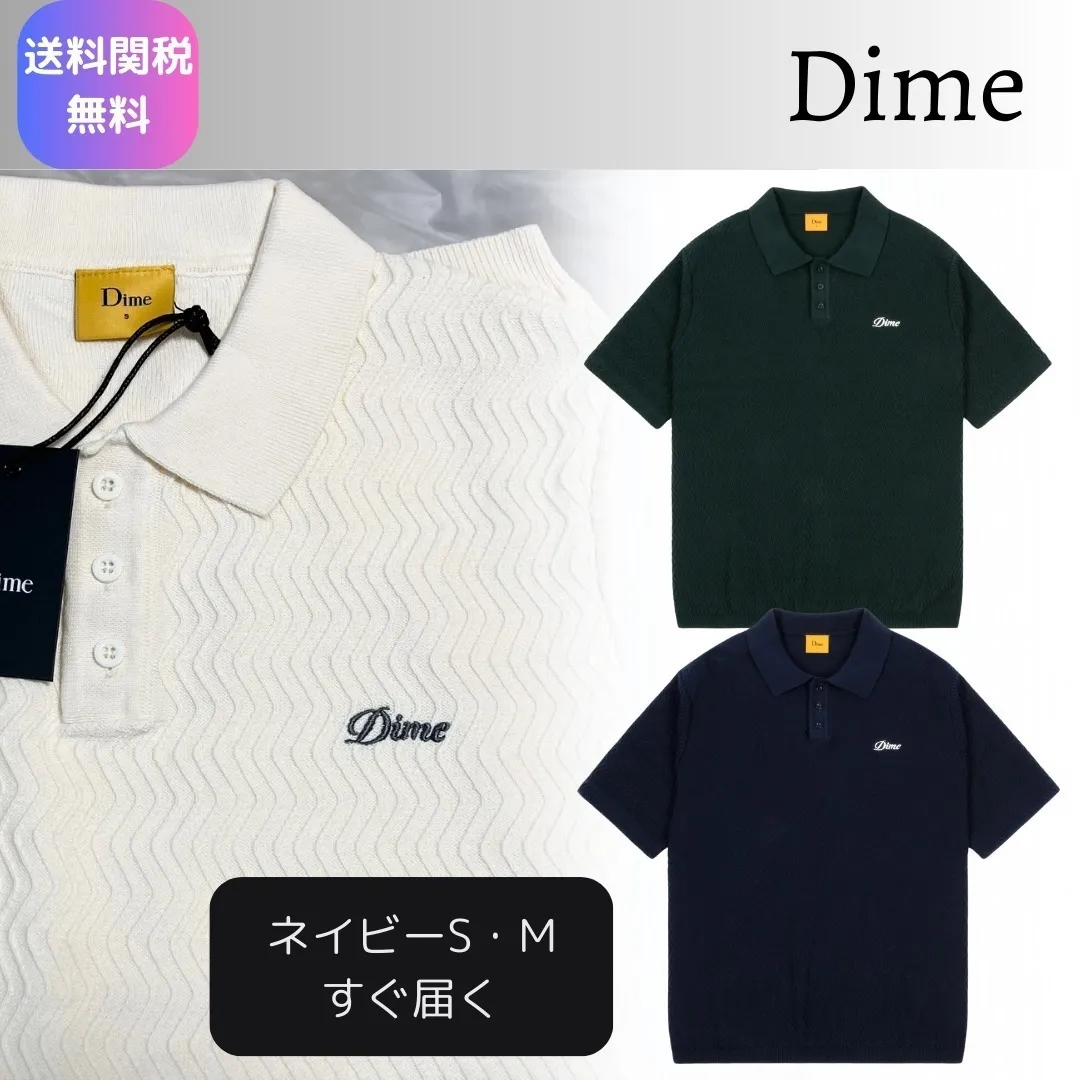 Dime  |Unisex Blended Fabrics Street Style Cotton Short Sleeves