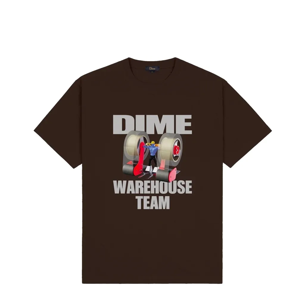 Dime  |Unisex Street Style Plain Cotton Short Sleeves Logo