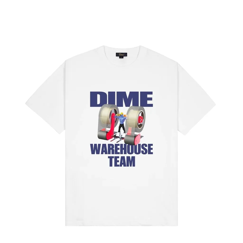 Dime  |Unisex Street Style Plain Cotton Short Sleeves Logo