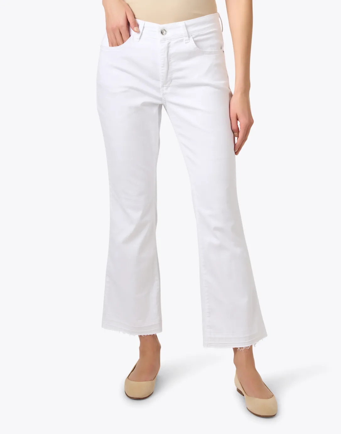 Dream White Kick Flare Jean