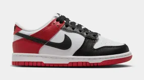 Dunk Low GS Lifestyle Shoes (Black/Gym Red/White)