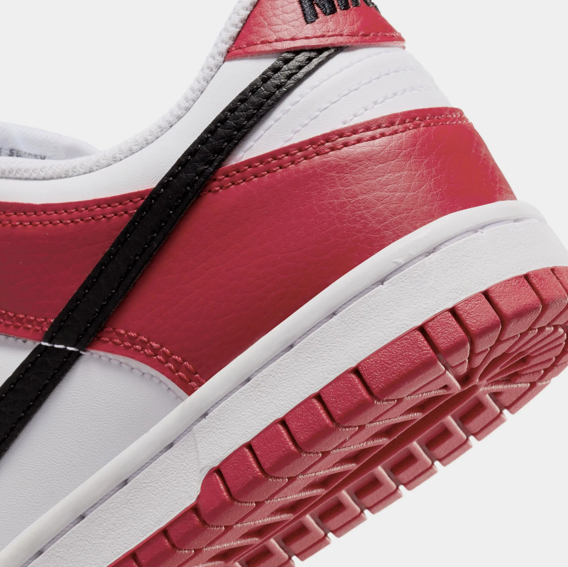 Dunk Low GS Lifestyle Shoes (Black/Gym Red/White)