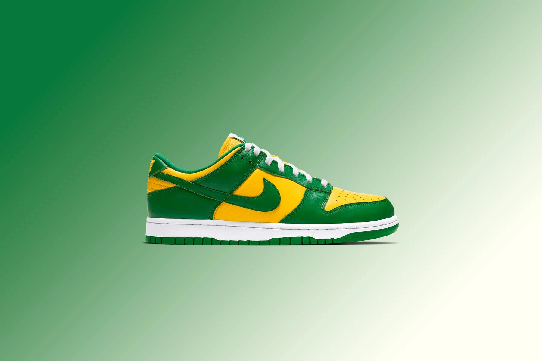 Dunk Low SP Brazil, Varsity Maize, Pine Green