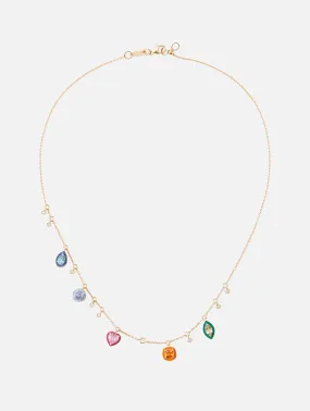 Enamel and Rainbow Sapphire Necklace by Catena