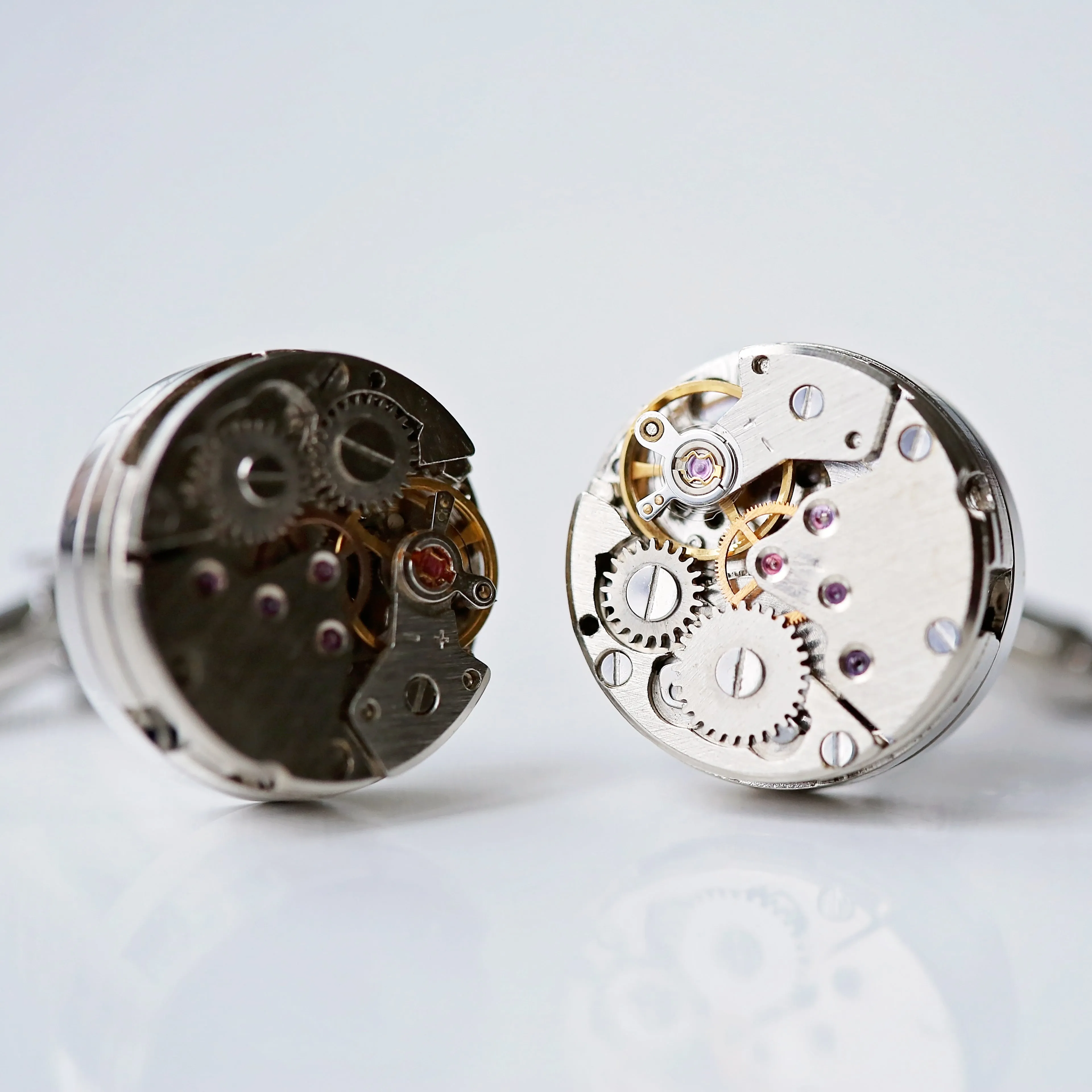 Engraved Gear Movement Cufflinks