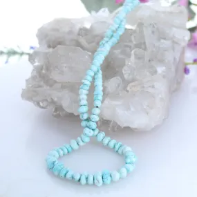 Ethereal Sky Blue Lone Mountain Turquoise Beads 4-9mm - Google SEO friendly result: Sky Blue Lone Mountain Turquoise Beads - 4-9