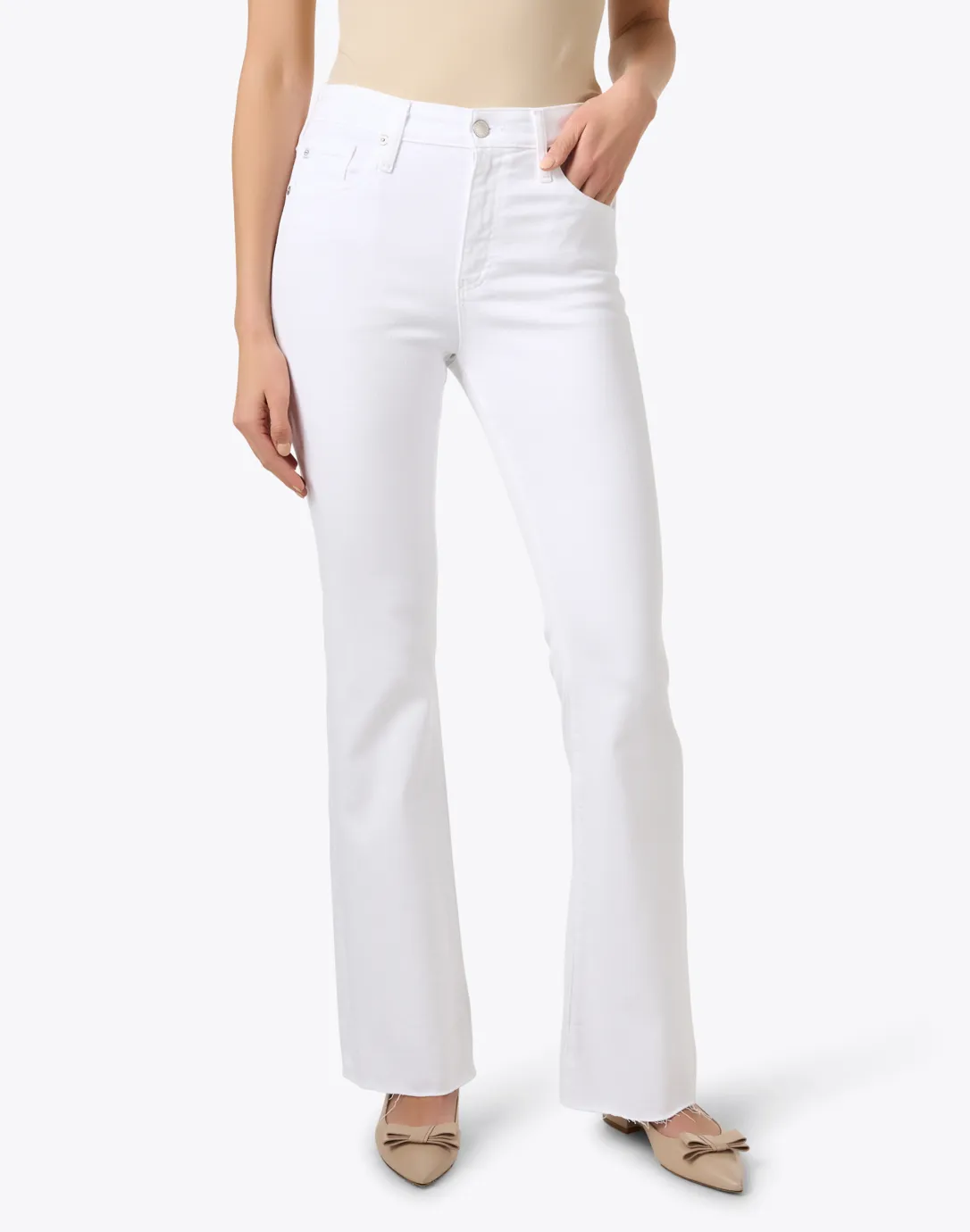 Farrah White Bootcut Jean