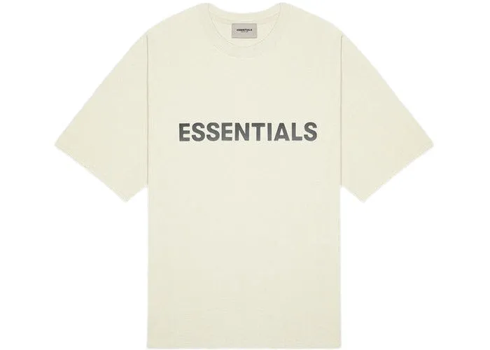 FEAR OF GOD ESSENTIALS 3D Silicon Applique Boxy T-Shirt Buttercream