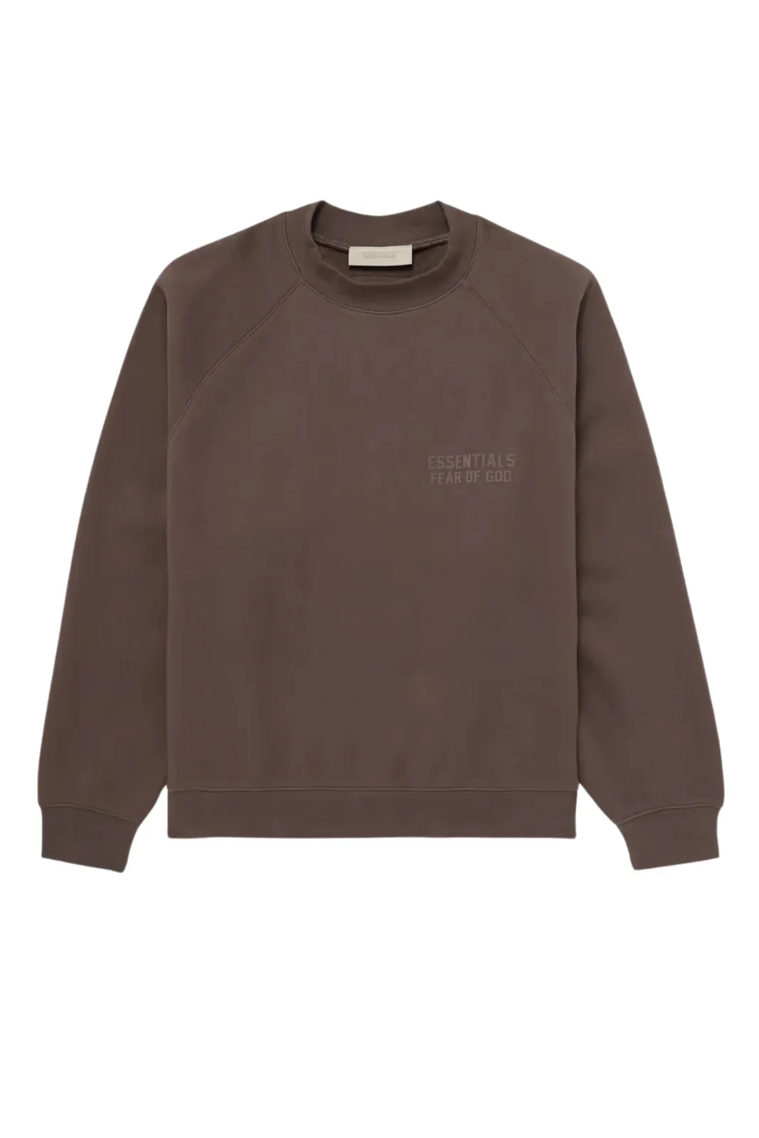 Fear of God Essentials Off Black Crew Neck Sweatshirt Brown