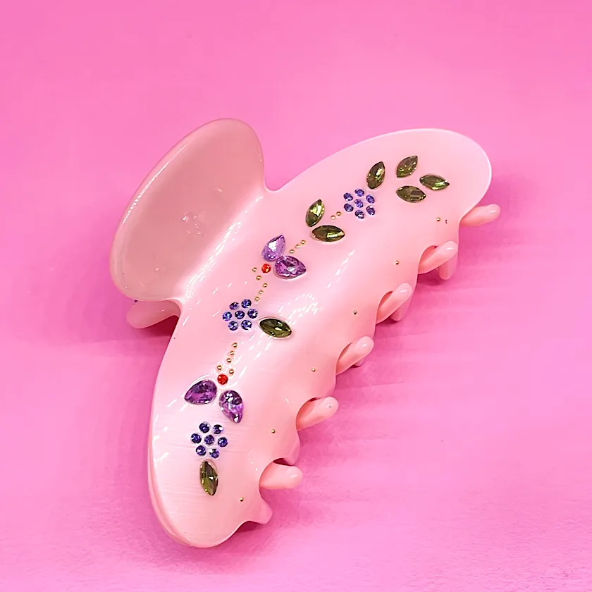 Floral Garden Hair Claw Clip