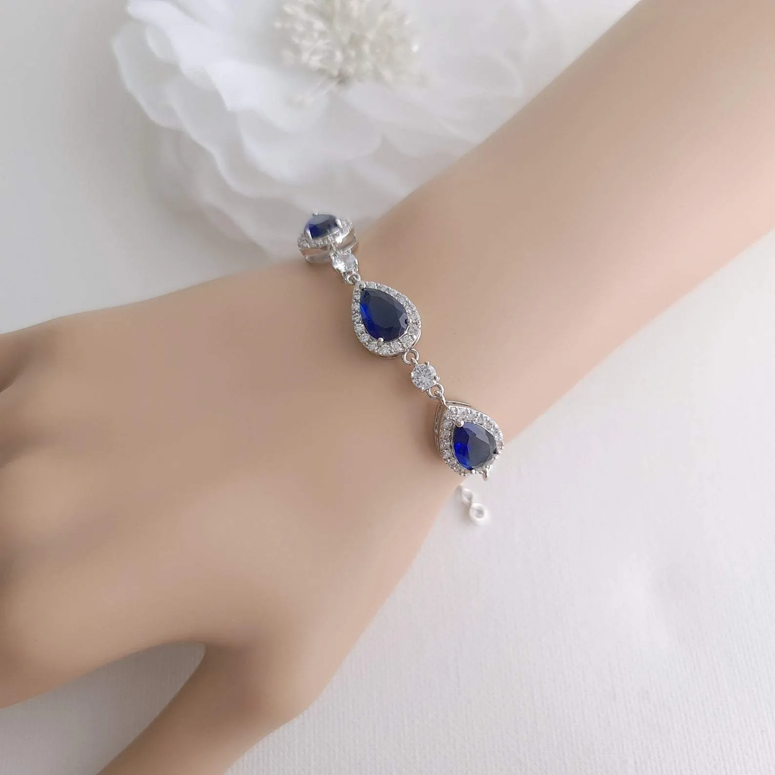 Gold Wedding Bracelet - Aoi: Simple Blue Accessories