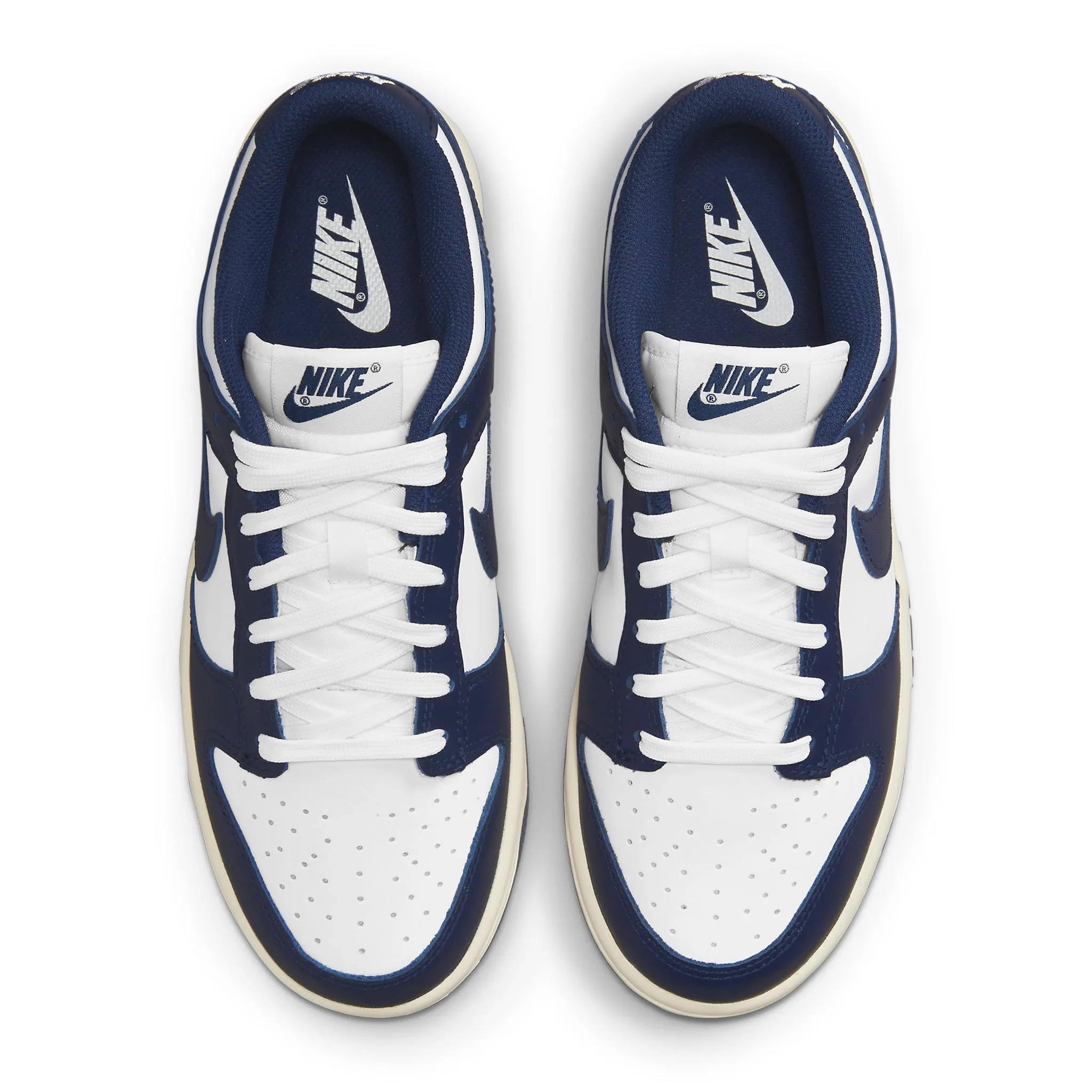 Google-friendly result: Vintage Navy Nike Dunk Low Women's Shoes