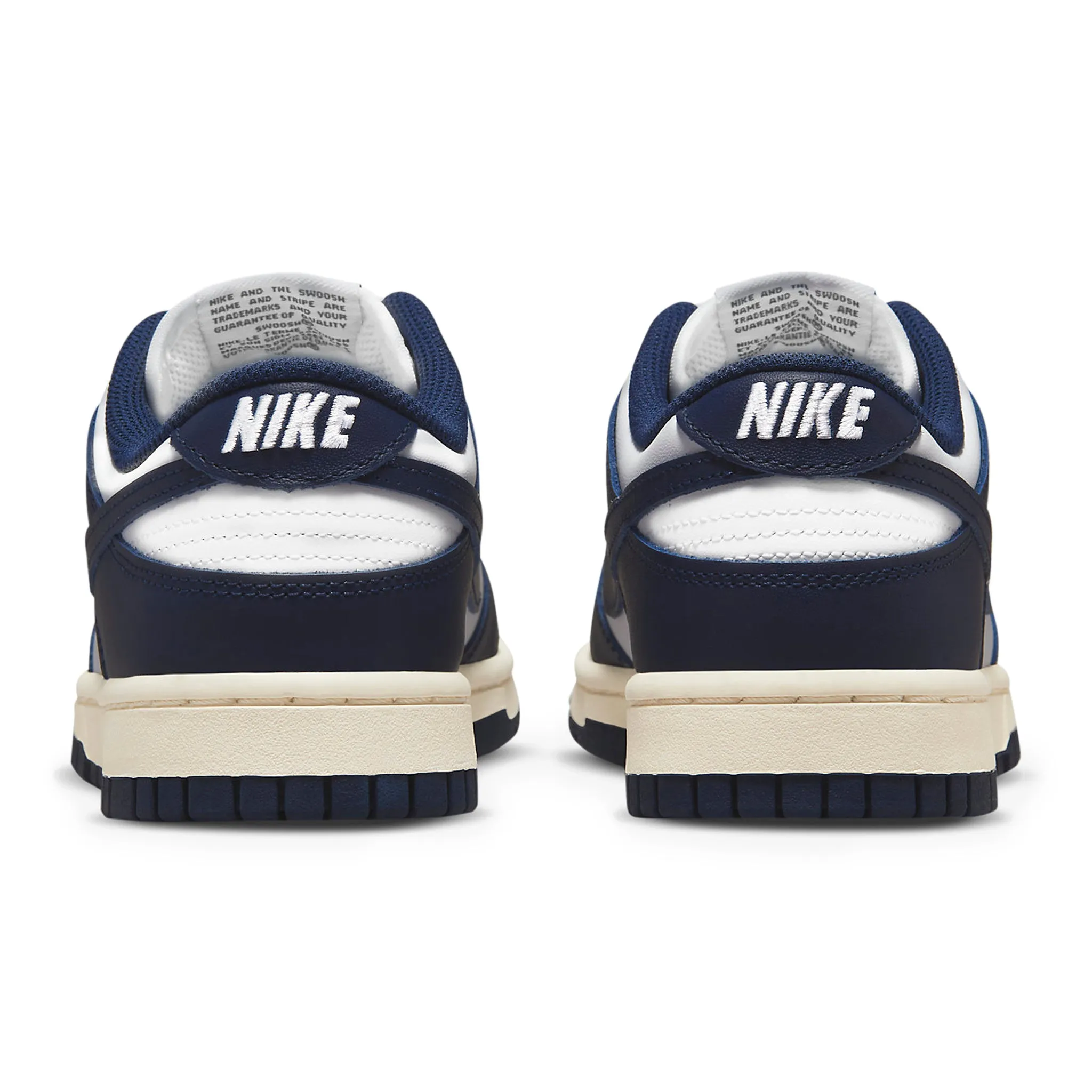 Google-friendly result: Vintage Navy Nike Dunk Low Women's Shoes