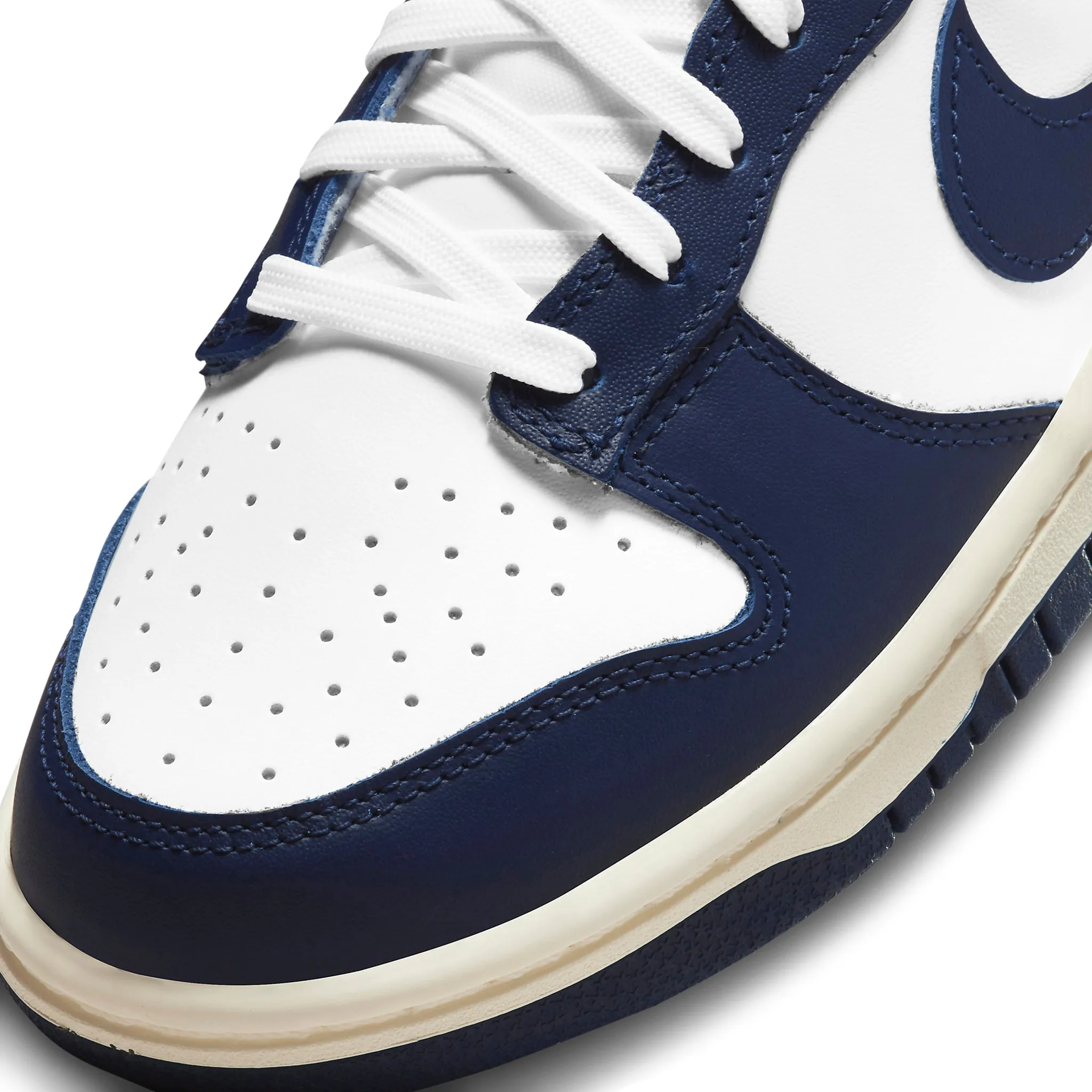 Google-friendly result: Vintage Navy Nike Dunk Low Women's Shoes