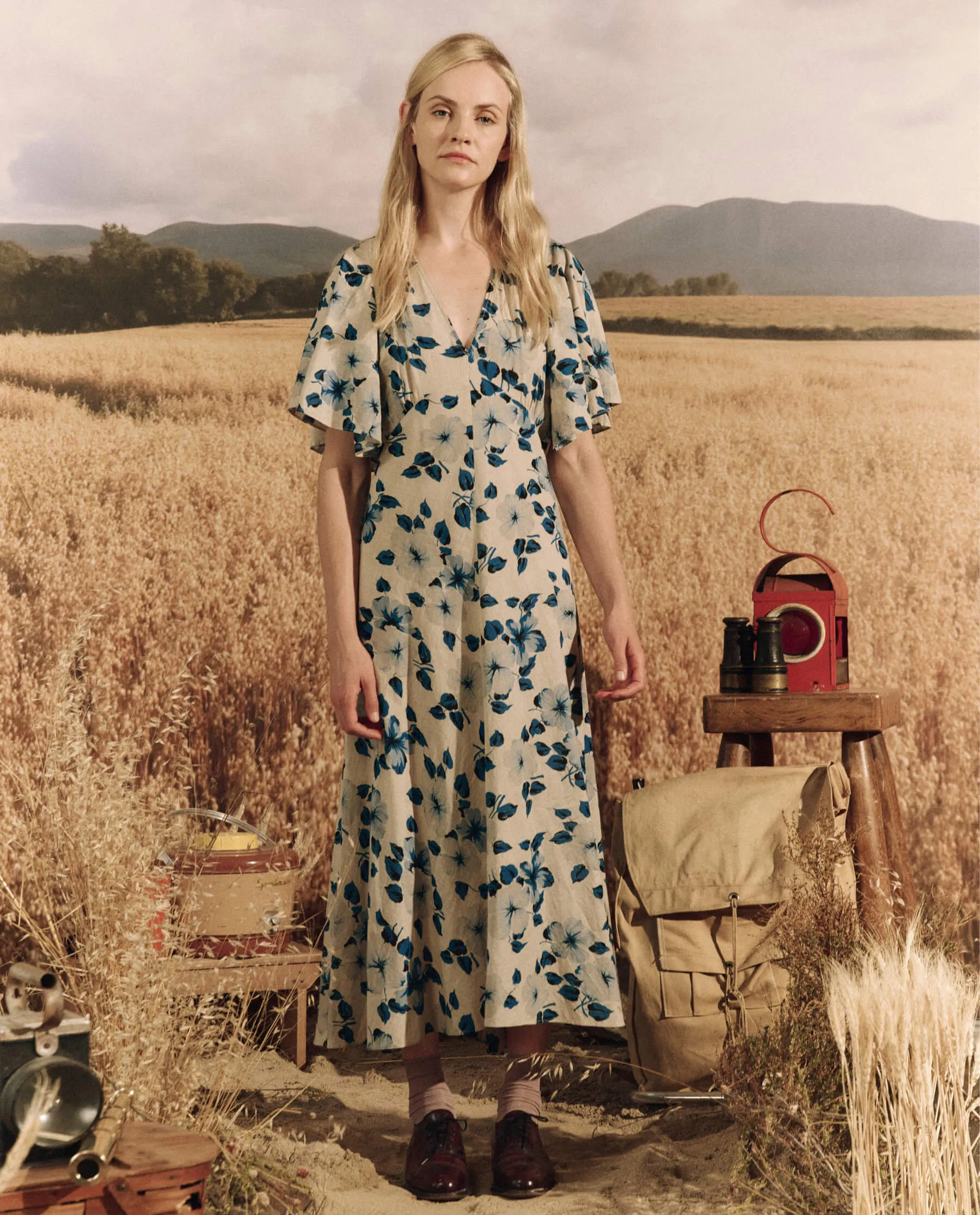 Great Crescent Dress, Deep Meadow Floral - Shop Now