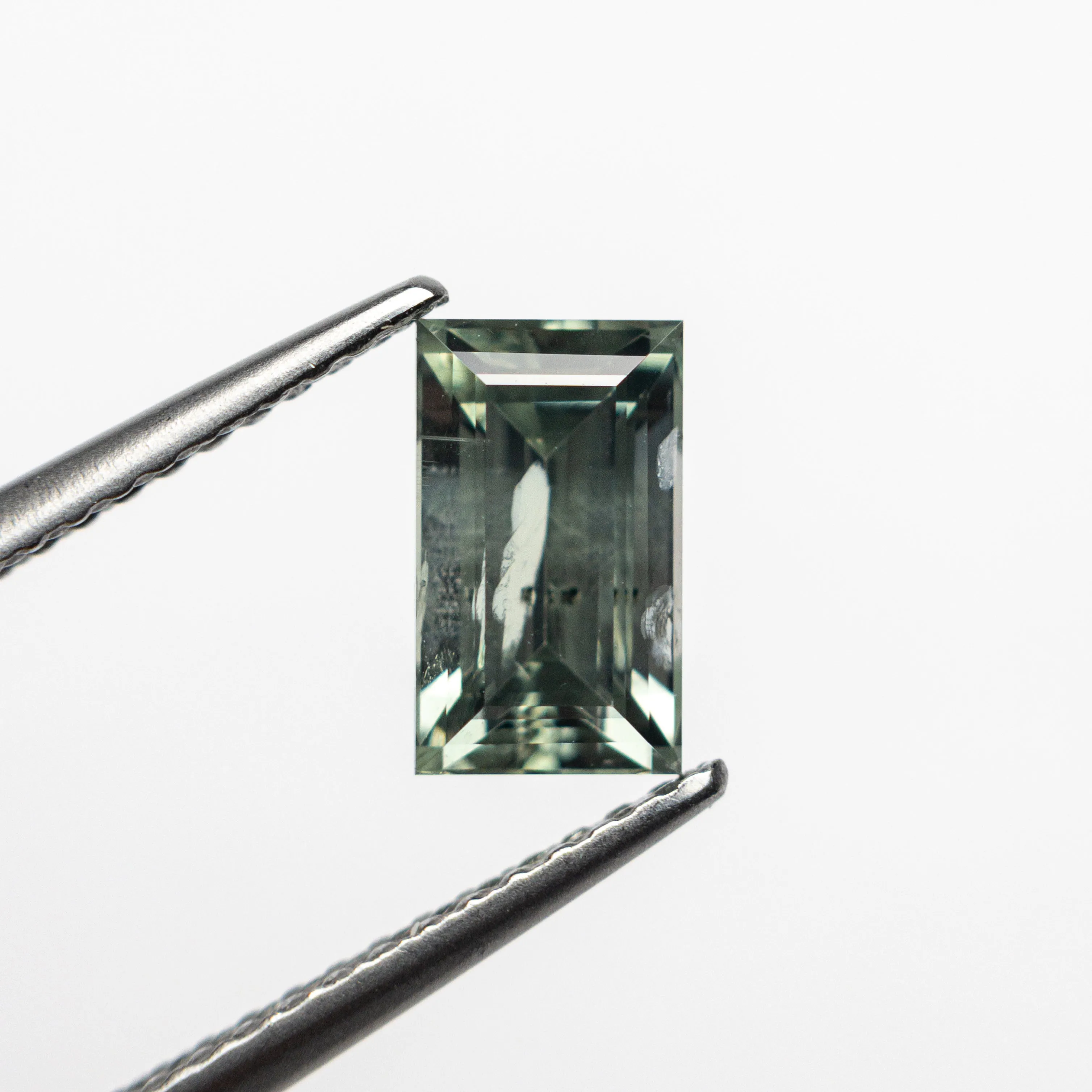 Green Rectangle Cut Sapphire - 1.73ct