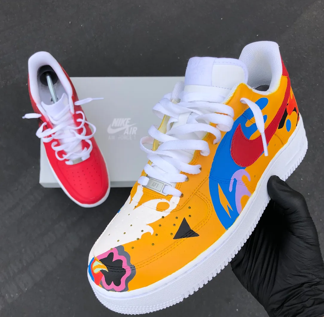 Hand Painted Mac Miller Air Force 1's - Limited Edition