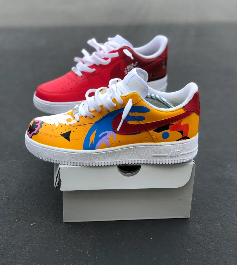 Hand Painted Mac Miller Air Force 1's - Limited Edition