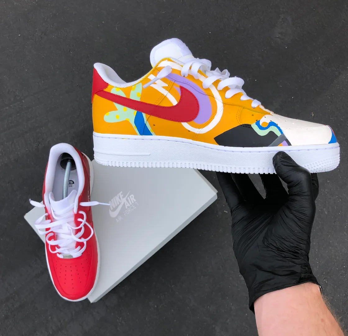 Hand Painted Mac Miller Air Force 1's - Limited Edition