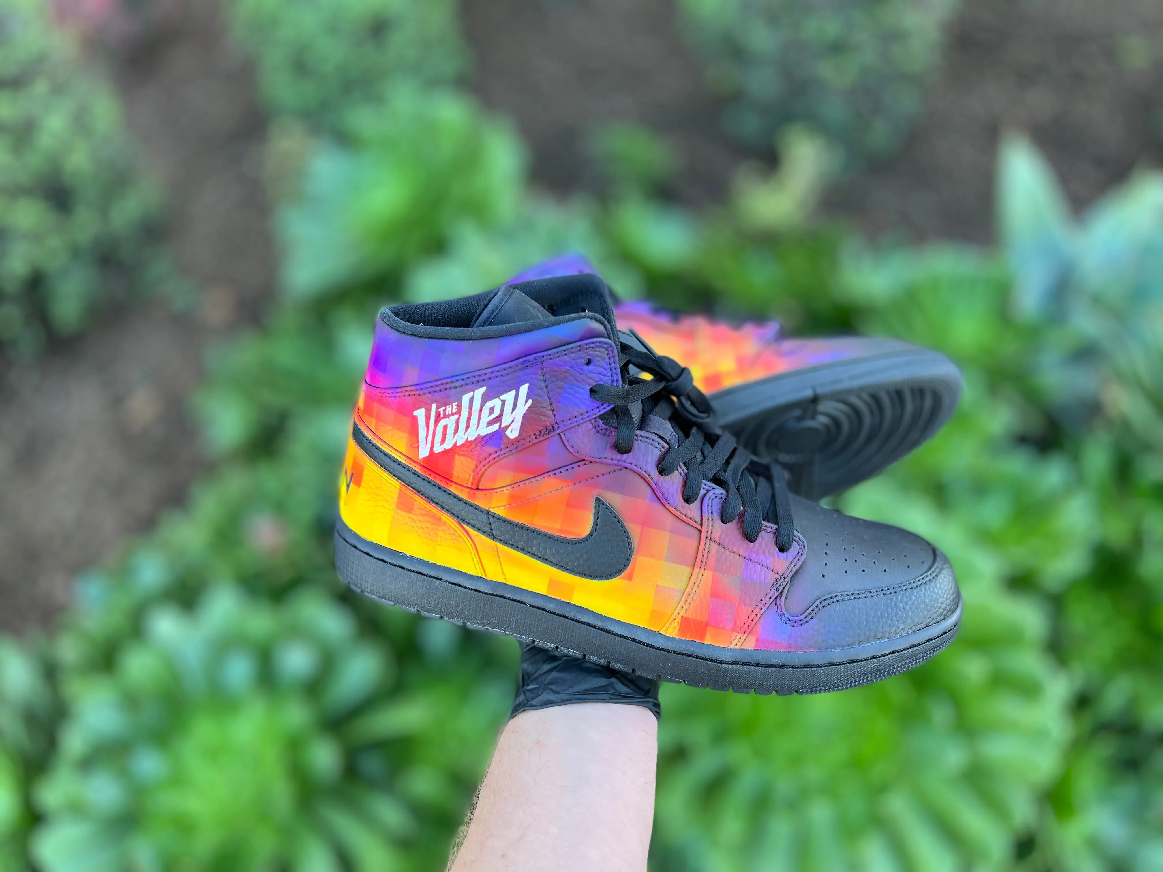 Hand Painted The Valley Air Jordan 1 Mid