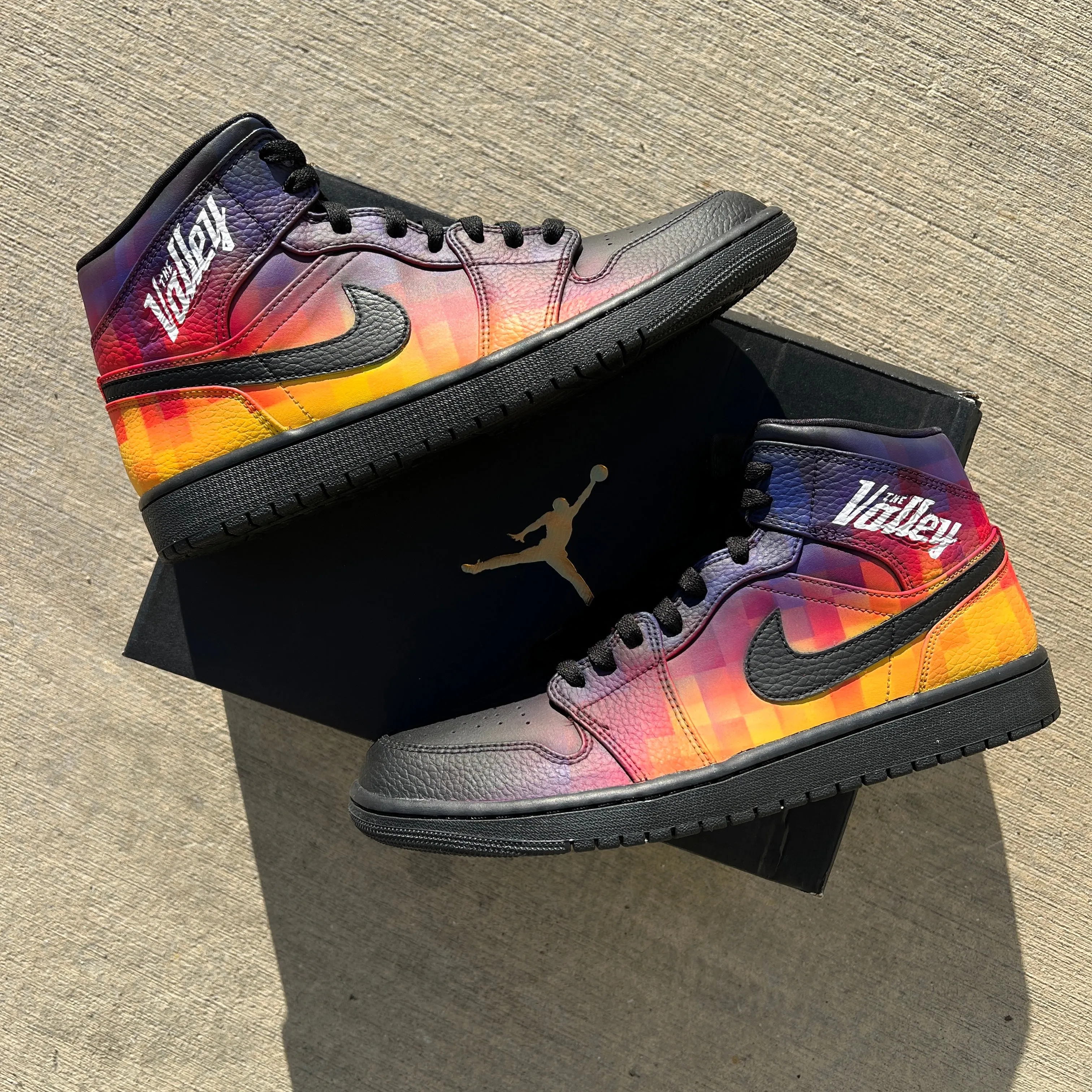 Hand Painted The Valley Air Jordan 1 Mid